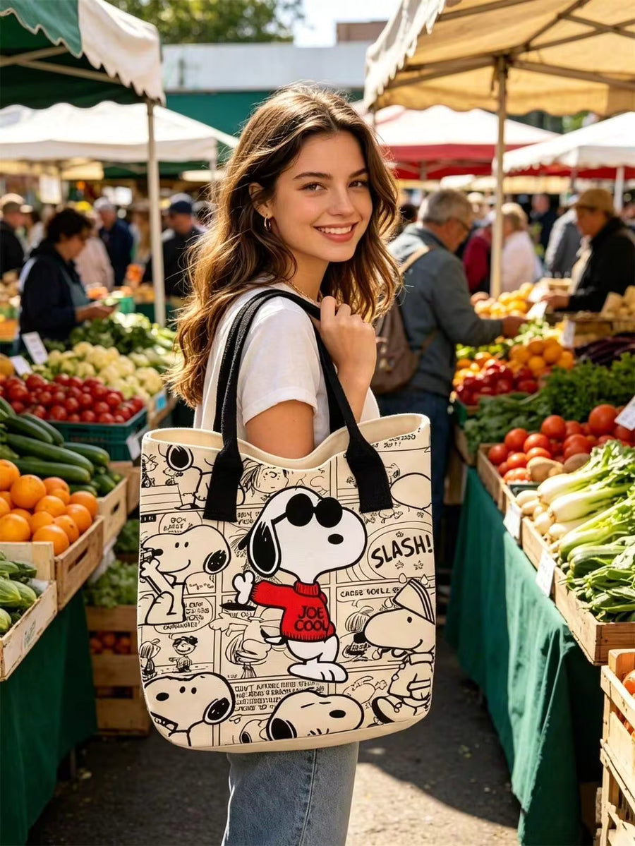 1pc Snoopy Waterproof Makeup Bag Travel Cosmetic Organizer Pouch Back To School/Birthday/Holiday Gift